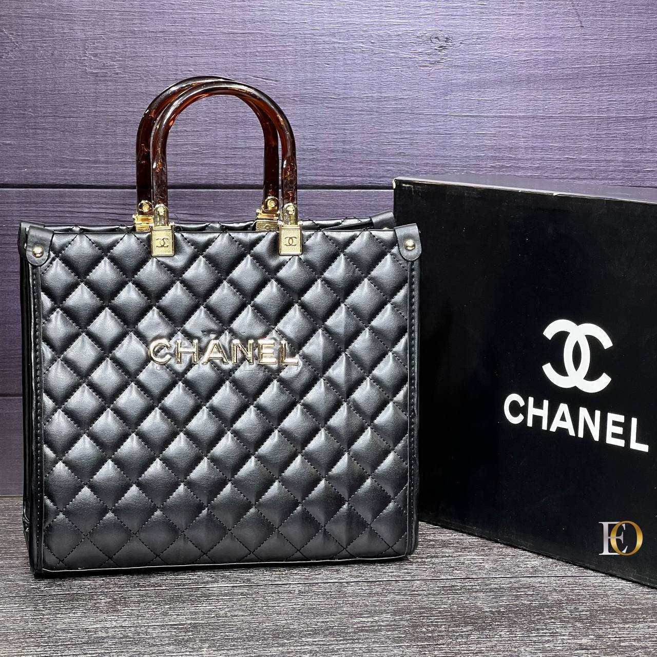 Chanel book tote bag