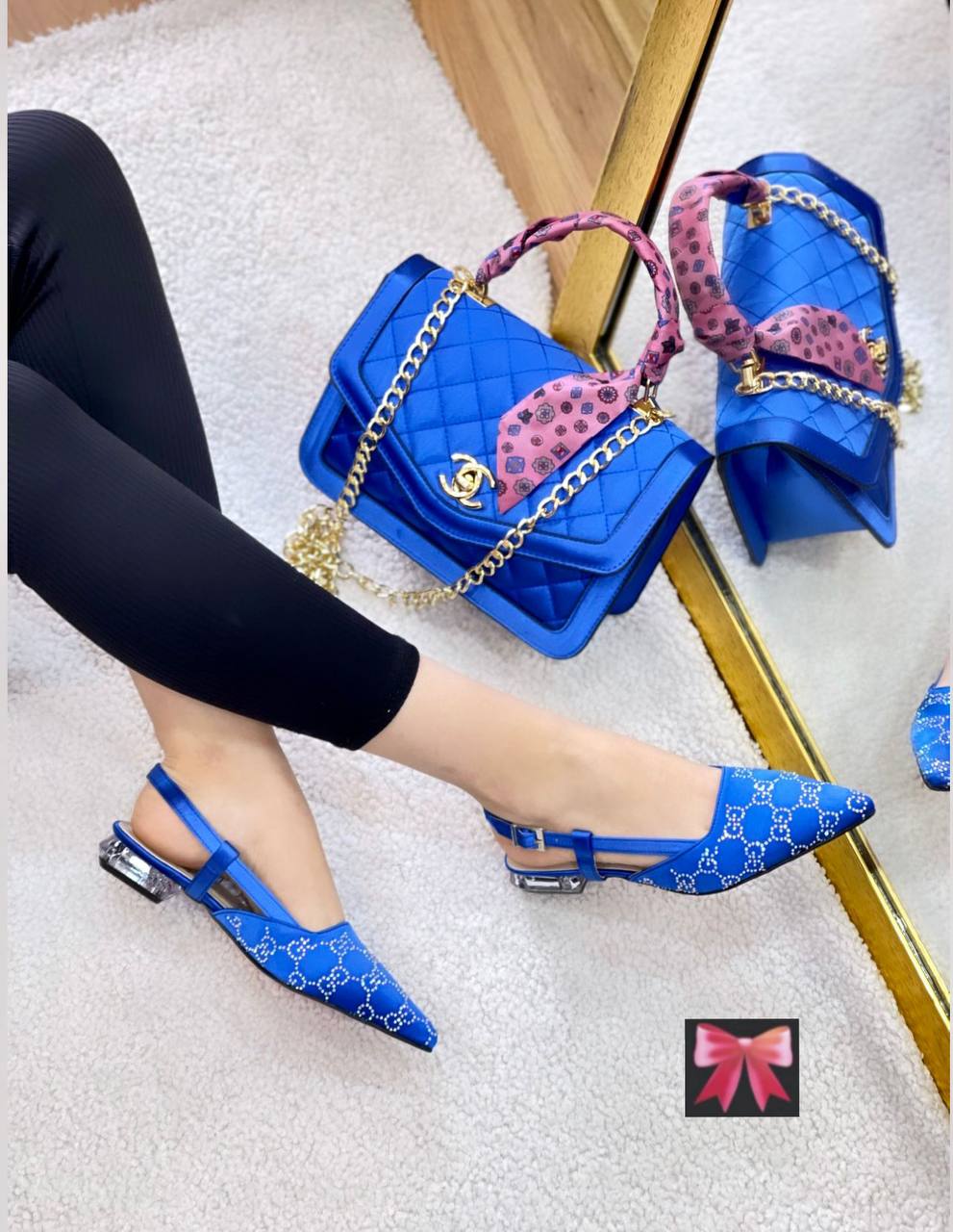 Chanel heels and handbag
